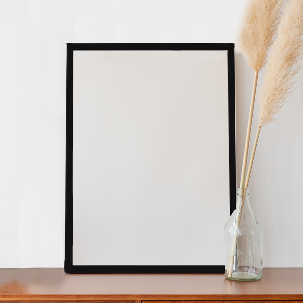 Holzrahmen Schwarz (A3) + Anti Reflex Acryl Glas - bloomily.de